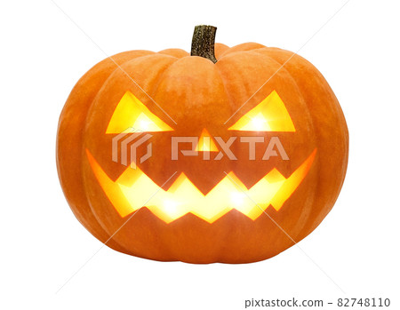 Pumpkin Halloween Jack O Lantern Illustration Real Single 82748110