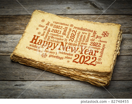 Happy New Year 2022 word cloud 82748455