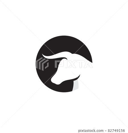 Bull vector icon illustration design 82749156