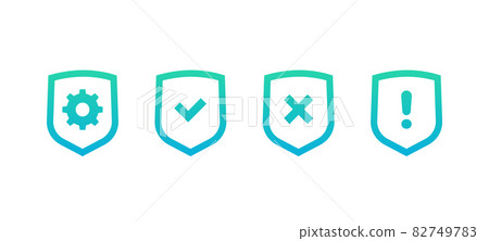 privacy protection control icons set on white privacy protection control icons set on white 82749783