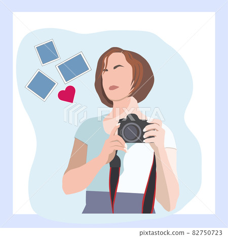 A certain girl photographer with a camera A certain girl photographer with a camera 82750723