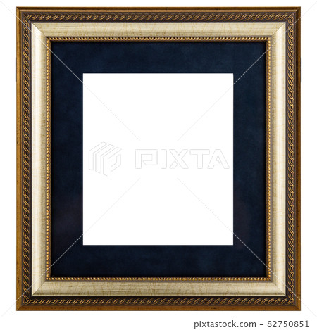 Golden Blue mockup canvas frame isolated on white background Golden Blue mockup canvas frame isolated on white background 82750851