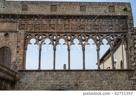 Arches in the palace of the Popes of Viterbo Arches in the palace of the Popes of Viterbo 82751397