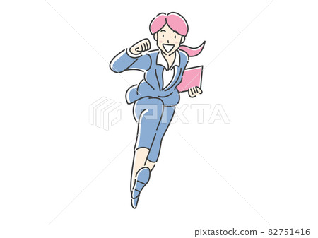 Business person running through 82751416