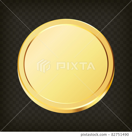 Golden money set. Set of rotating gold coins. 82751490