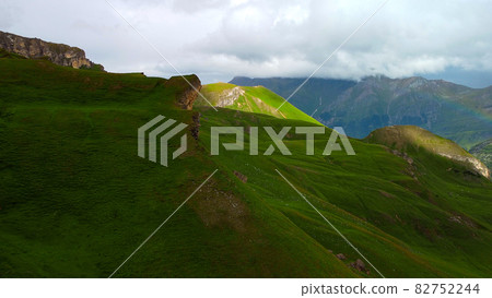 Grossglockner High Alpine Road in Austria - aerial view 82752244