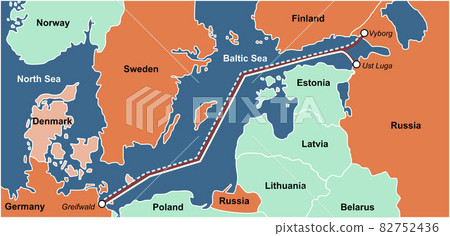 Map of natural gas transportation 82752436