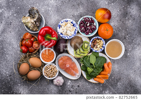 Food rich in collagen. Healthy products 82752665