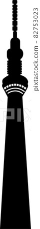 Sky Tree Silhouette Sky Tree Silhouette 82753023