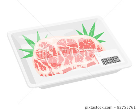 Illustration of sirloin steak in a pack 82753761