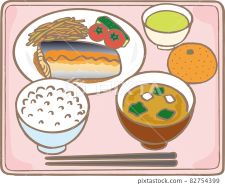 學校食堂/公司餐_鯖魚味噌橘子套餐 82754399