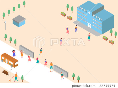 上小學等距的風景 82755574