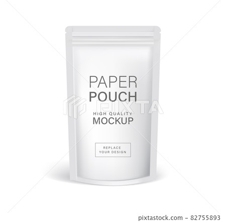 Paper pouch zipper bag packaging mockups Paper pouch zipper bag packaging mockups 82755893