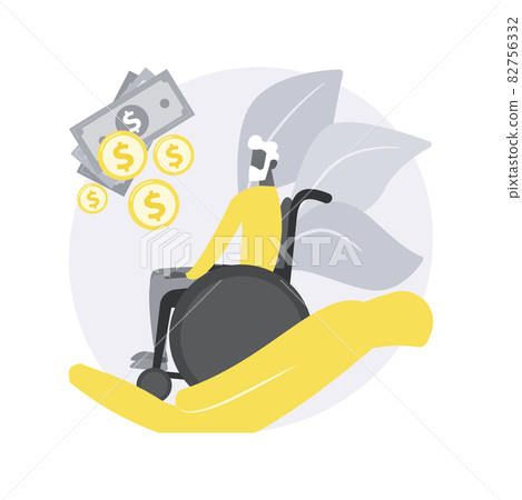 Care allowance abstract concept vector illustration. 82756332