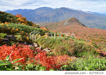Adatara mountain range in autumn Adatara mountain range in autumn 82756514