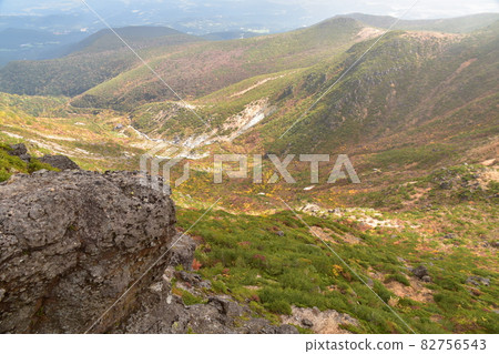 Adatara mountain range in autumn Adatara mountain range in autumn 82756543