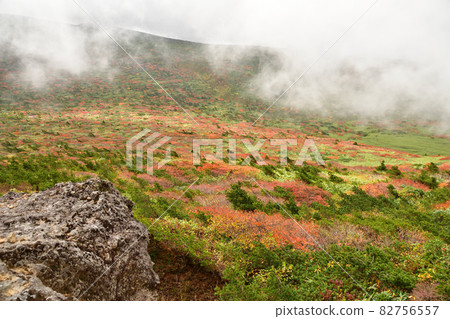 Adatara mountain range in autumn Adatara mountain range in autumn 82756557