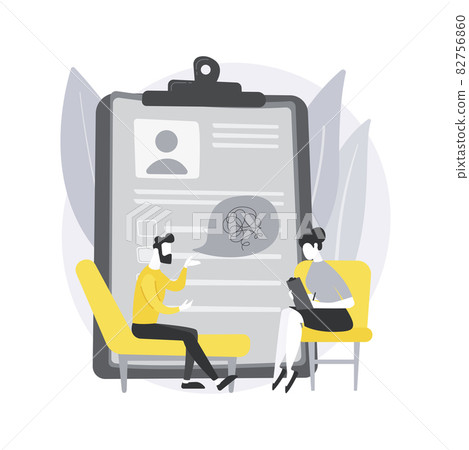 Psychologist service abstract concept vector illustration. 82756860