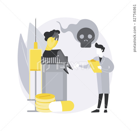 Drug rehab center abstract concept vector illustration. 82756861