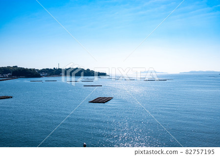 Oyster farming Murotsu fishing port Oyster farming Murotsu fishing port 82757195