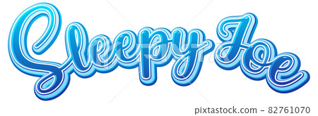 Sleepy Joe logo text design 82761070