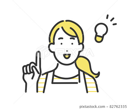 激發靈感的家庭主婦形象插圖素材·簡單的觸感 82762335