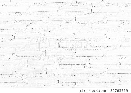 White brick wall vintage texture background. 82763719
