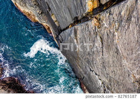 Aerial view of the coastline at Dawros in County Donegal - Ireland 82765187