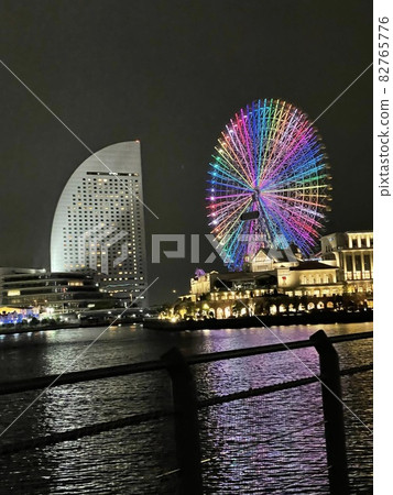 橫濱灣地區的夜景 橫濱灣地區的夜景 82765776