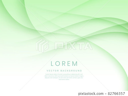 Abstract Soft Green Curve Template Background Stock Illustration PIXTA