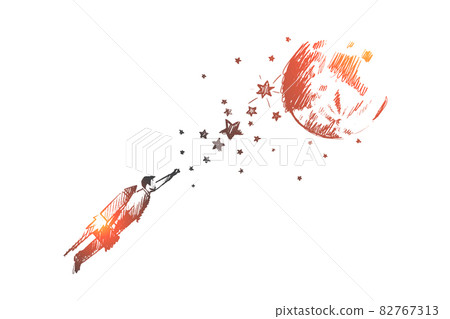 Leadership concept. Hand drawn isolated vector 82767313