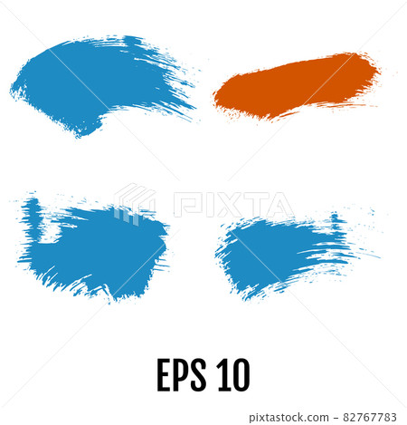 Grunge brush stroke set. Vector 82767783