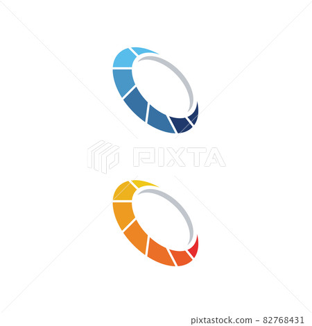 Circle techno vector icon design 82768431