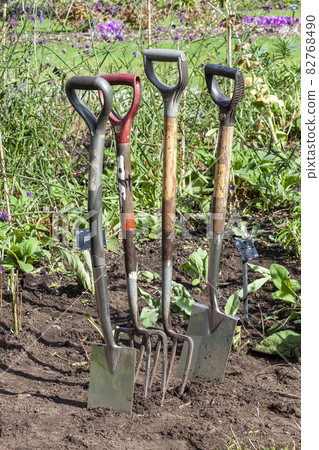 Stainless steel garden fork and spade Stainless steel garden fork and spade 82768490