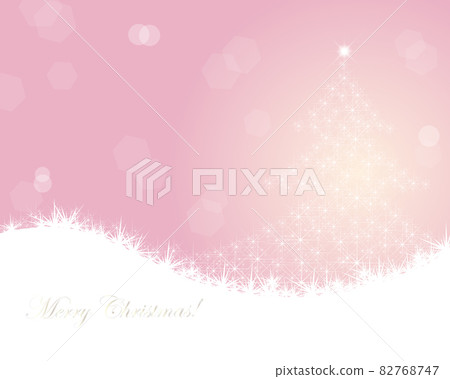 Shining Christmas tree silhouette illustration Shining Christmas tree silhouette illustration 82768747