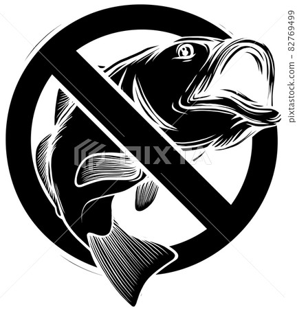 ban Fish silhouette symbol vector illustration design 82769499