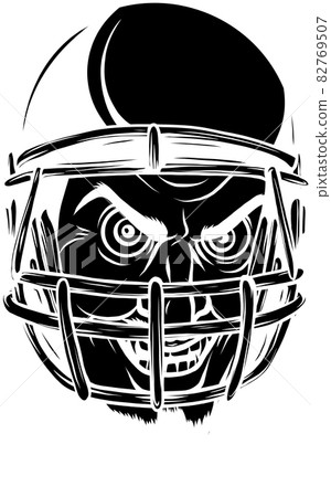vector illustration of American football player emoticon vector illustration of American football player emoticon 82769507