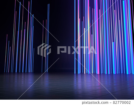 Empty Space for product show with colorful of LED light with dark background. Empty Space for product show with colorful of LED light with dark background. 82770002