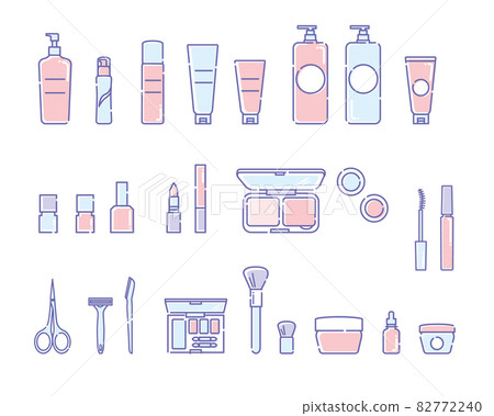 護膚品的插圖集 82772240