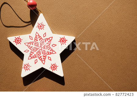 Christmas Decorations in the form of a Star. New Year's and Christmas. 82772423