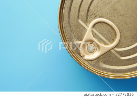 close up of a food can on white background , close up of a food can on white background , 82772836