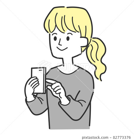 操作智能手機的女人 操作智能手機的女人 82773376