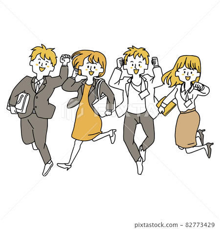 Four office workers to jump 82773429
