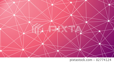 Global connected lines and dots seamless background. Molecular structure. Science, technology, dna, internet connection, global communication, triangle, poly,  crypto currency, block chain, background 82774124