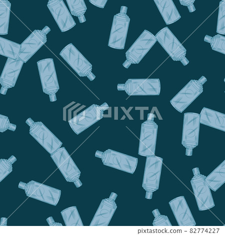 Seamless pattern chinese bottle on blue background. Random texture template for menu restaurant. Seamless pattern chinese bottle on blue background. Random texture template for menu restaurant. 82774227