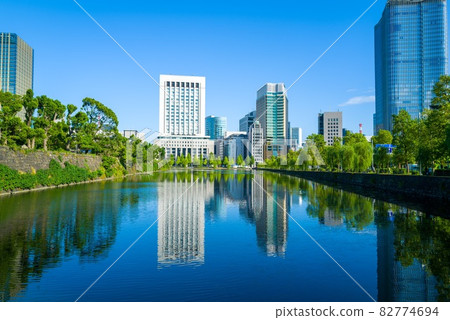 故宮和水面上倒影的建築 故宮和水面上倒影的建築 82774694