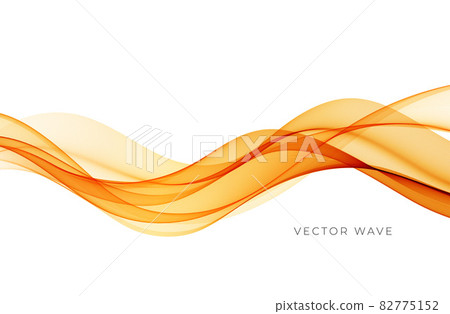 Vector abstract colorful flowing wave lines isolated on white background. Design element for wedding invitation, greeting card 82775152