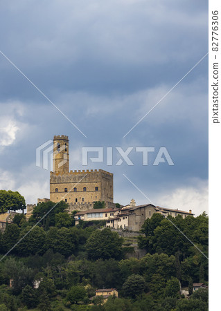 Public monument of Poppi Castle in Tuscany, Italy 82776306