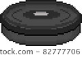 Robot vacuum vector drawn in pixel art 82777706