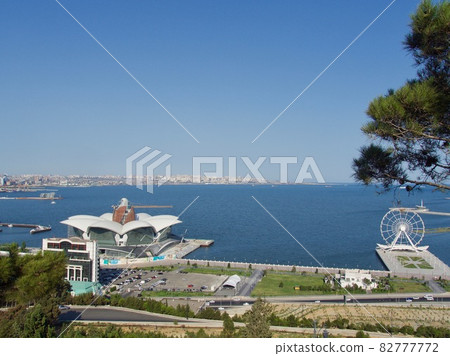 modern architecture in Azerbaijan, view above the sea modern architecture in Azerbaijan, view above the sea 82777772